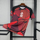 Camisa Flamengo Pré Jogo 2026/27 - Adidas Torcedor Masculina - Vermelha/Preta